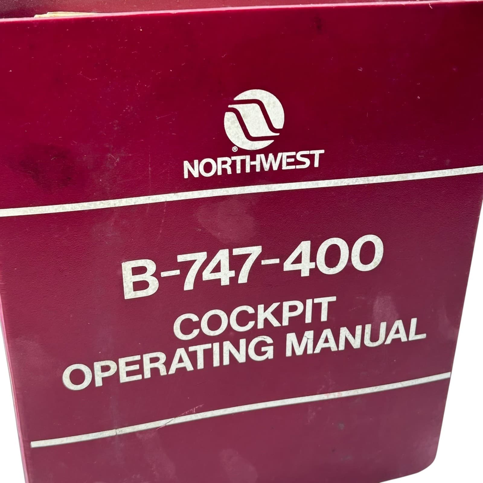 Northwest Airline B-747-400 Flt Ops Bulletin Cockpit Operating Manual Binder 2