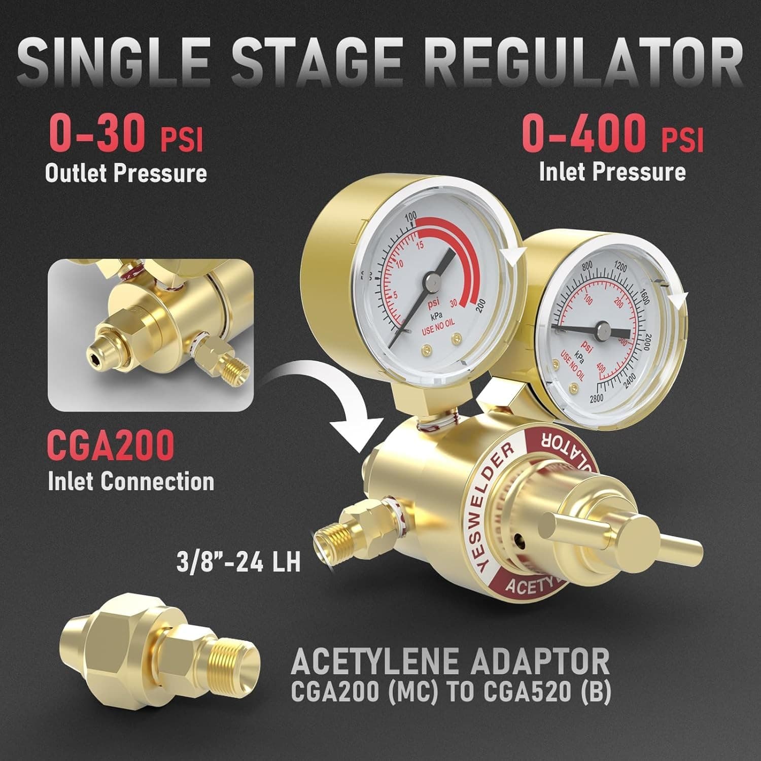 Professional Air Acetylene Torch Kit, Turbo Torch Set for Metalworking & Welding 2