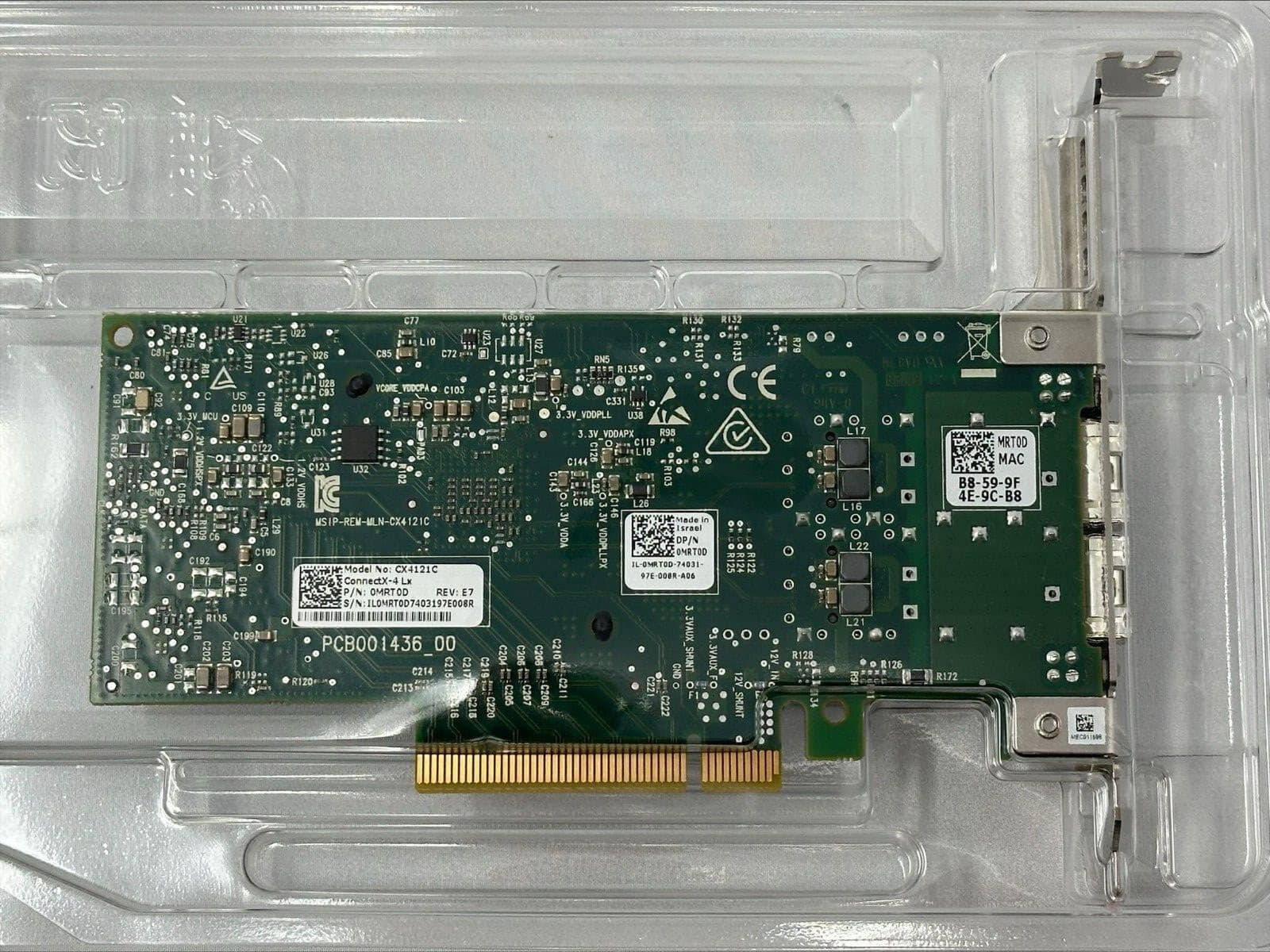 🔥🔥🔥 MRT0D DELL MELLANOX CX4121C CONNECTX-4LX 25GB DUAL PORT ADAPTER 0MRT0D 2