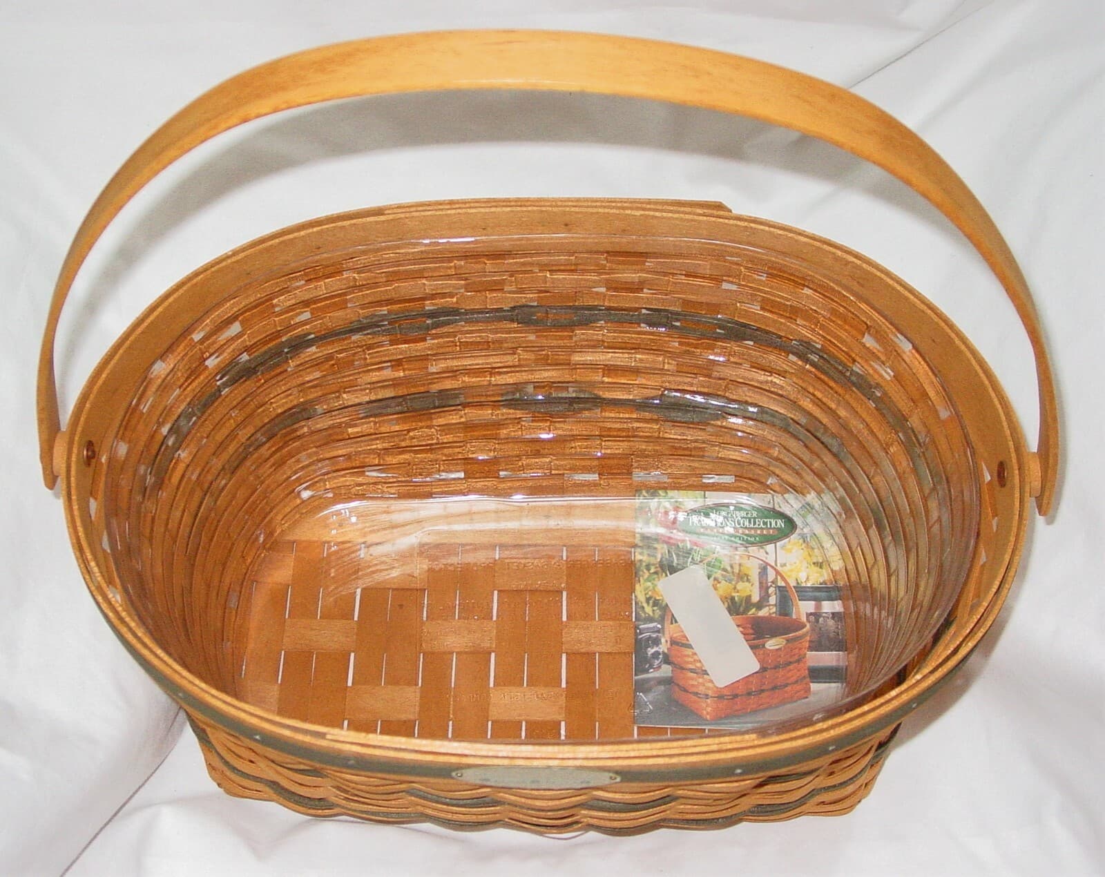 NEW 1995 LONGABERGER TRADITIONS FAMILY BASKET WITH PROTECTOR 2