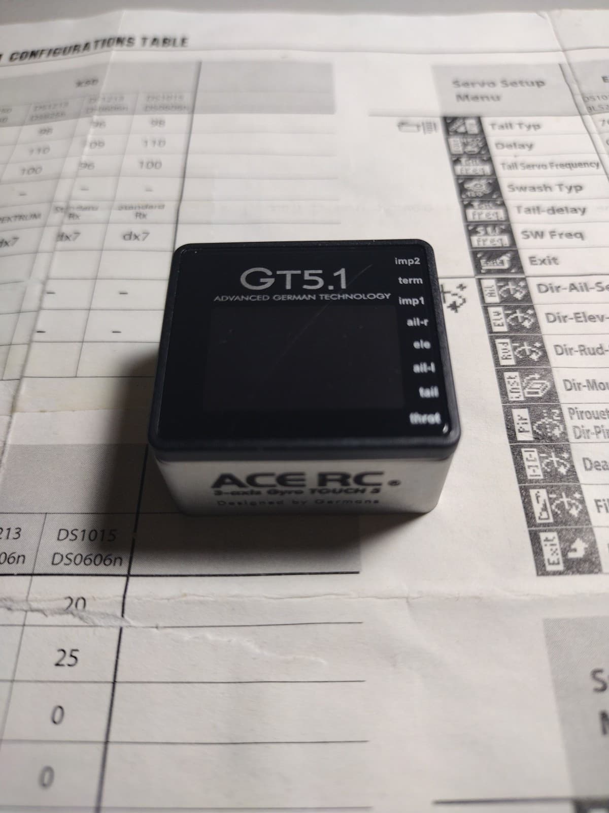 Ace RC GT5.1 FBL Controller With Instructions 2