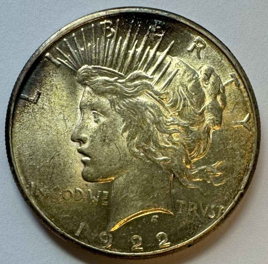 1922-S Peace Dollar, Uncertified