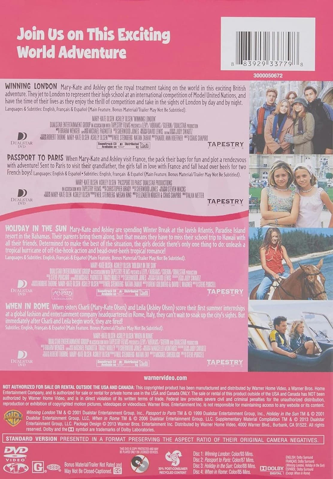 Mary-Kate and Ashley Travel the World DVD  NEW 3