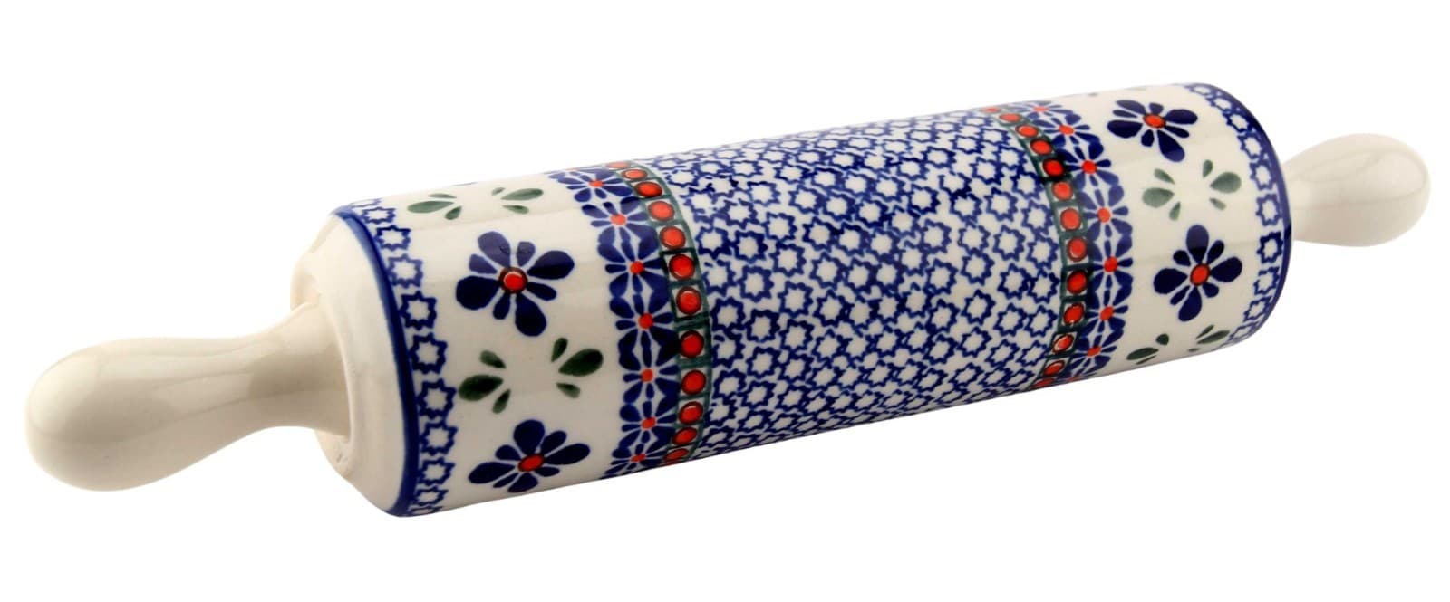Polish Pottery Rolling Pin – 12.5 " Long - Zaklady Boleslawiec Poland