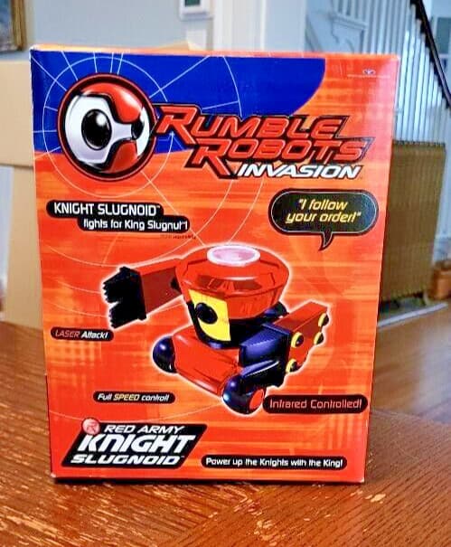 Rumble Robots knight slugnoid  Red army  Fighting Robots 2001 trendmasters mib 2