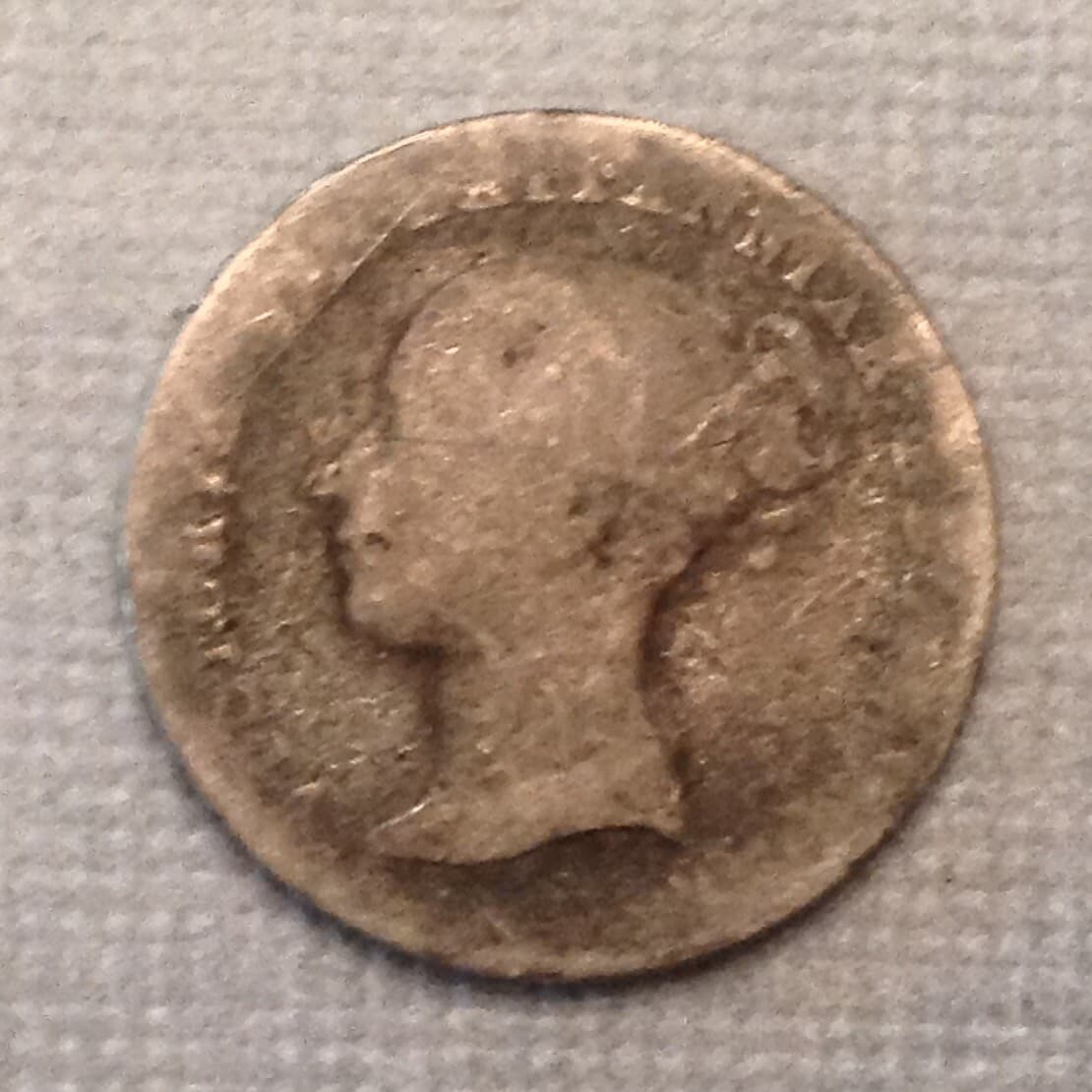 ~ 1838 Great Britain Victoria Silver Fourpence  - free US shipping & handling 2