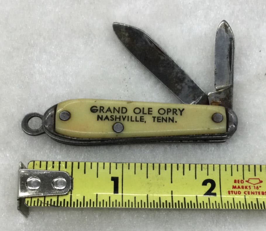 Vintage Grand Ole Opry Mini Pocket Knife/Watch Fob Made In USA, Rare 4