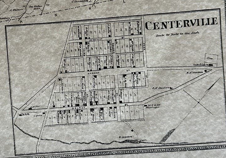 Penns Creek Snyder County, Pa 1868  Map with Homeowners Names Shown 2