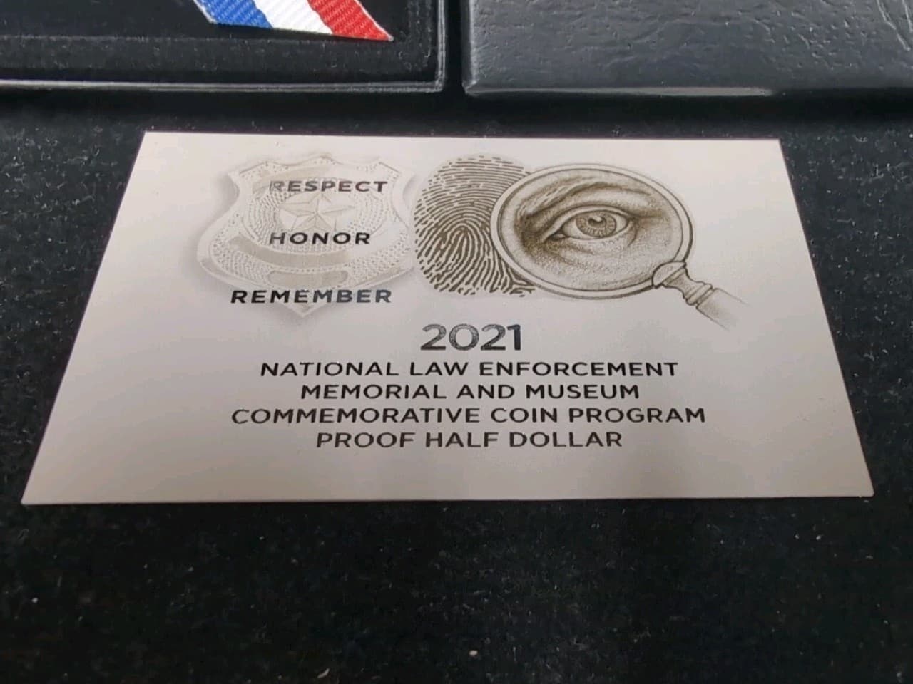 2021 National Law Enforcement Memorial & Museum Proof Clad Half Dollar 50c US N1 3