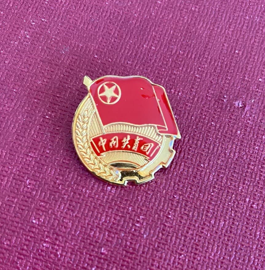 Set of All 3 Chinese Communist Party Branch - CCP,Youth,Pioneer Brooch Pin Badge 3