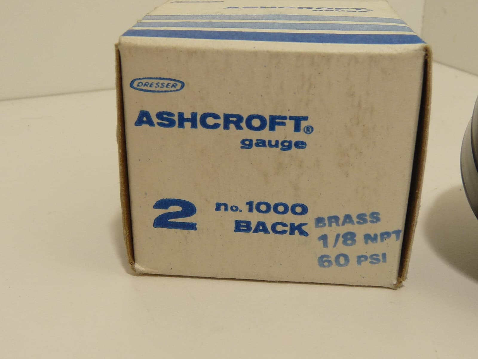 Ashcroft 1000 Series 60 PSI Pressure Gauge 2 in Dial 1/8 MPT Back USA 3