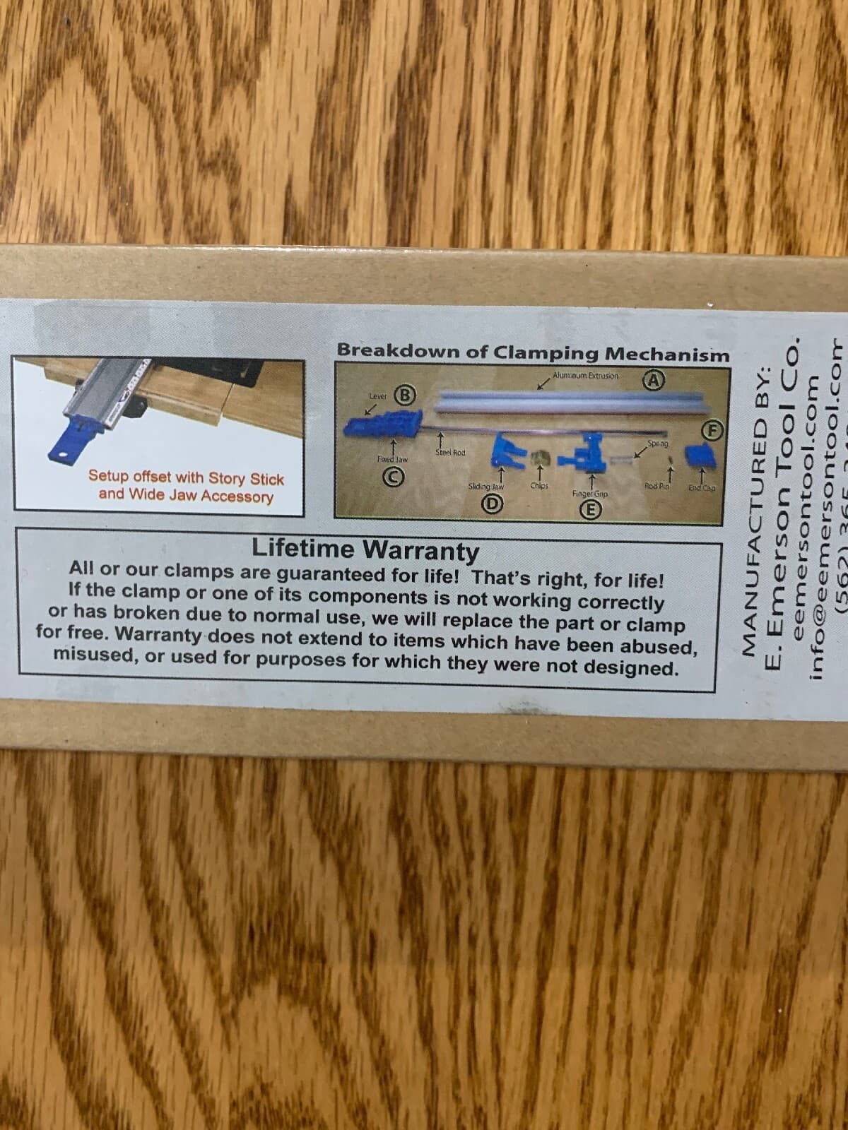 E. Emerson Tool Co. C12 12-Inch All-In-One Straight Edge Clamping Tool Guide 4