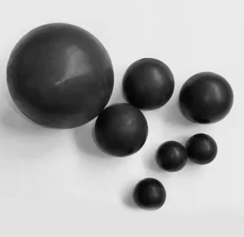 Black Round Solid Rubber Ball Bouncy Balls Training Ball Diameter 2mm - 75mm 5