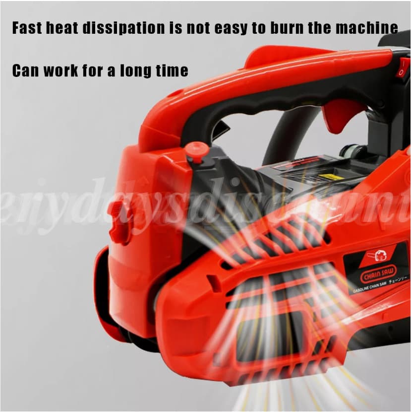 25.4cc Gas Top Handle Chainsaw with 12'' Bar Chain 2-Stroke Engine Cut Tree Wood 2