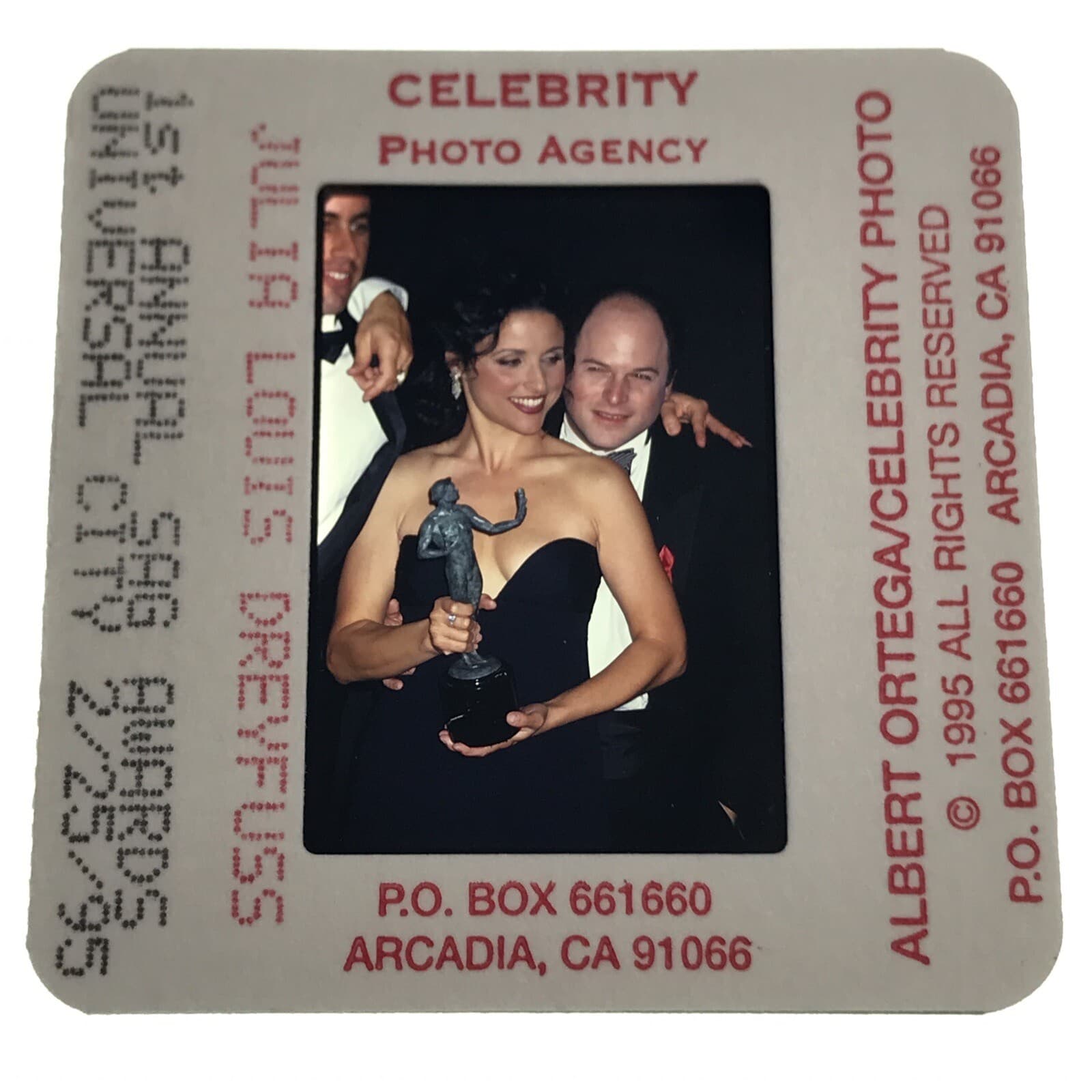 1995 Julia Louis Dreyfus & Jason Alexander Photo Transparency Slide 35mm 2