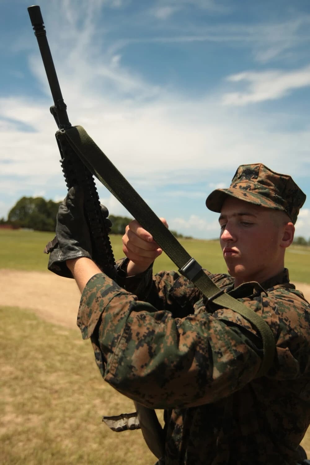 Military Issue Rifle Sling- Marine Corps & Army OD Parade Rifle Sling - USGI 5