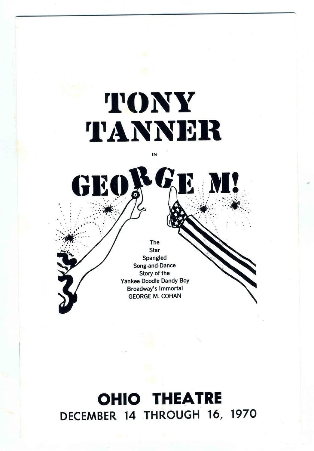 GEORGE M Souvenir Program & Program 1970 Ohio Theatre Columbus  4