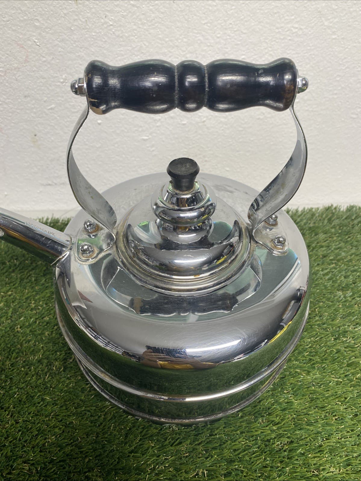 VTG The Simplex Patent Kettle Chromed Solid Copper Reg # 786743 England Whistles 4