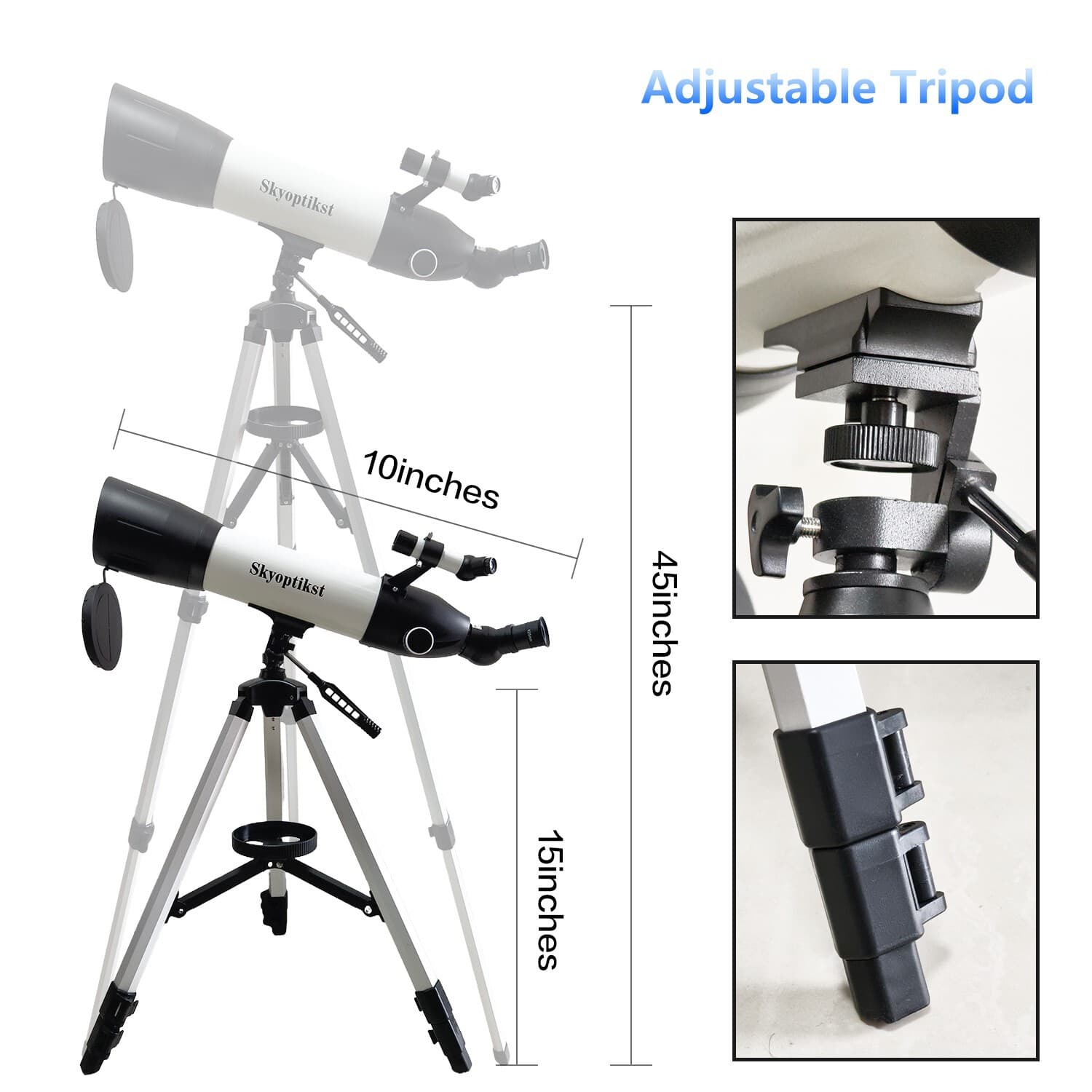 500x90 professional Refractor Astronomical Telescope Fully Multi-Coated US stock 6