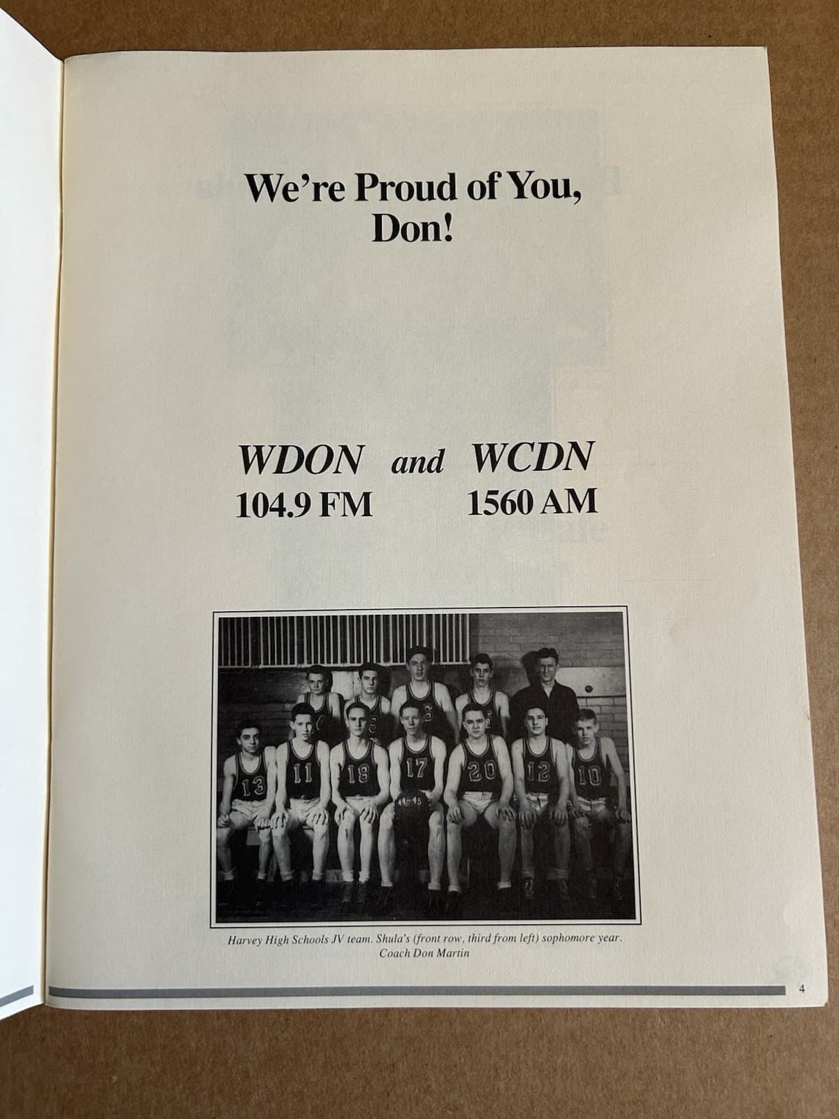 Don Shula Miami Dolphins Grand River Painesville Ohio Appreciation Program 2