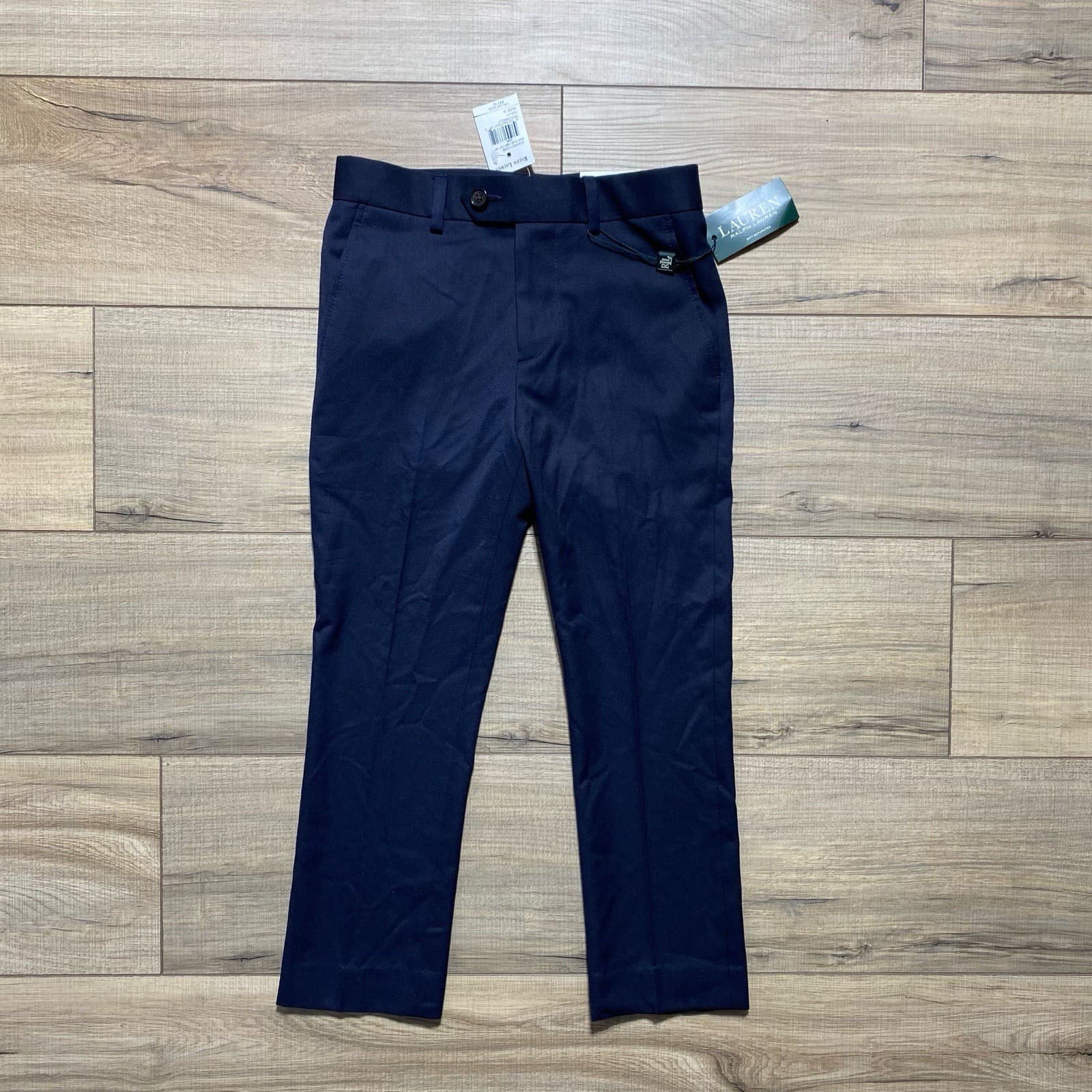 Lauren Ralph Lauren Boy Jedgemont Dress Pants Size 6/23”-W Blue Adjustable Waist