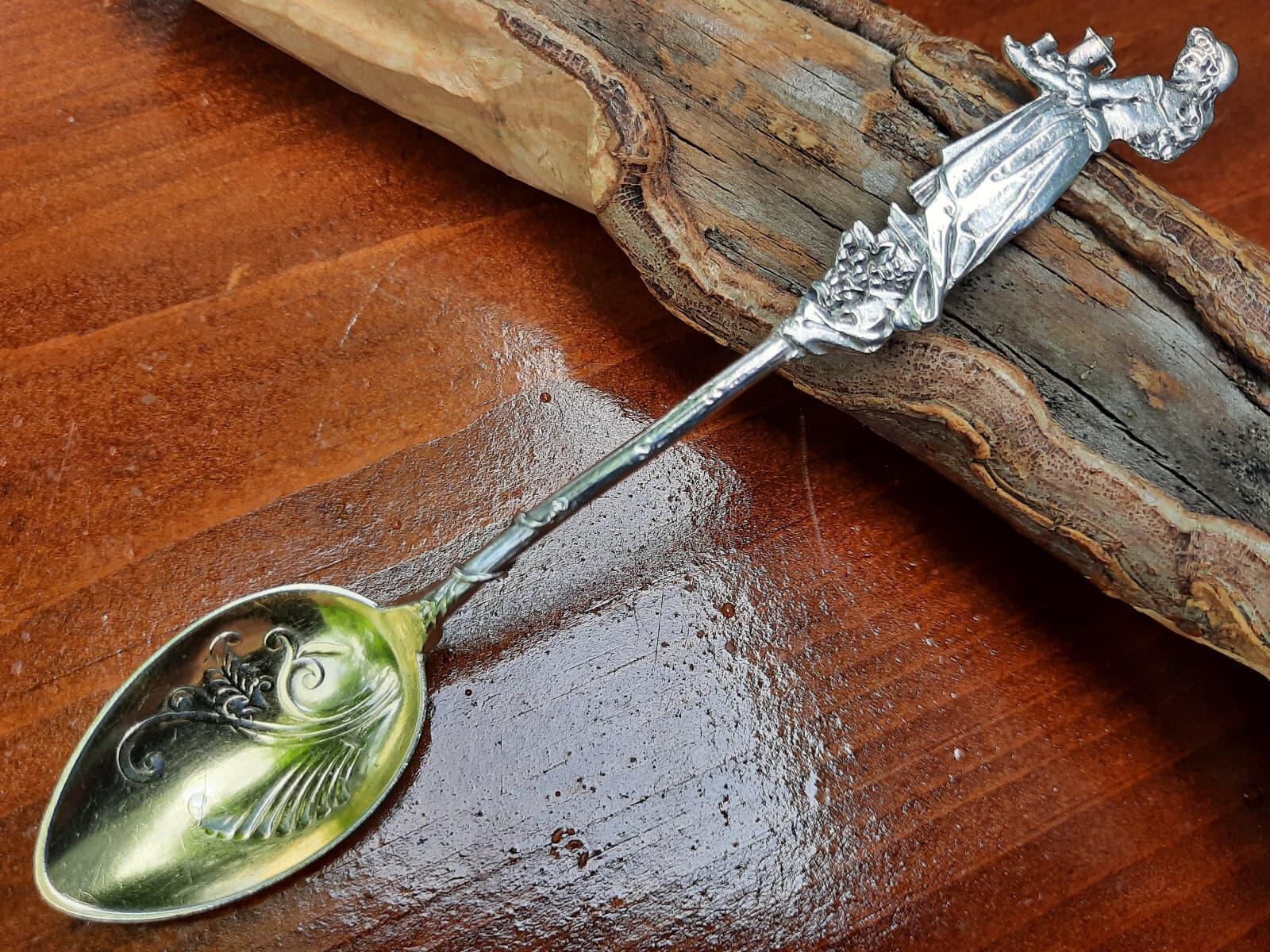 Sterling Silver Gorham Nuremberg Waitress w Tray 5" Coffee Spoon 2