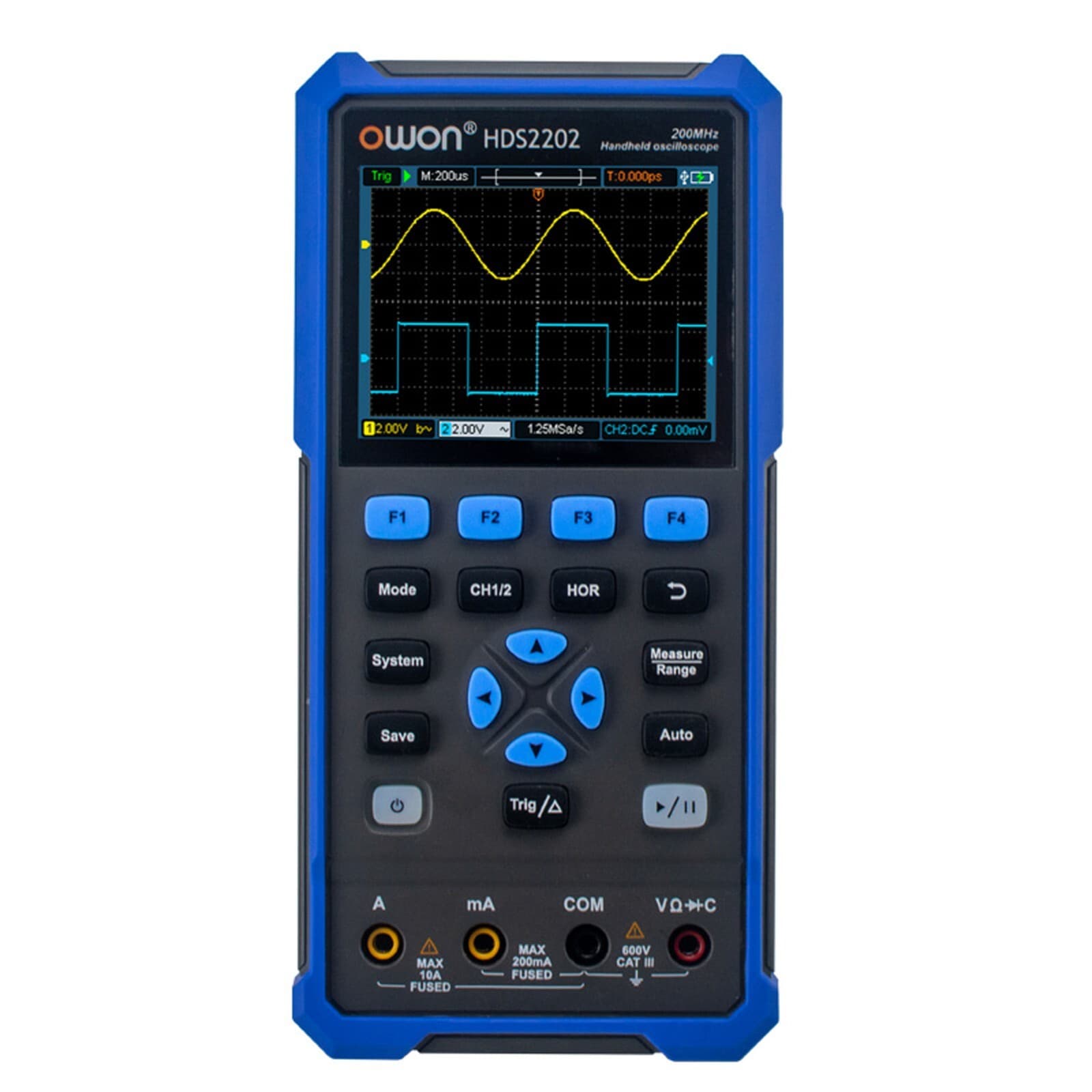 Owon HDS2102/2202 Series Digital Oscilloscope 100MHz/200MHz 2 Channels True RMS