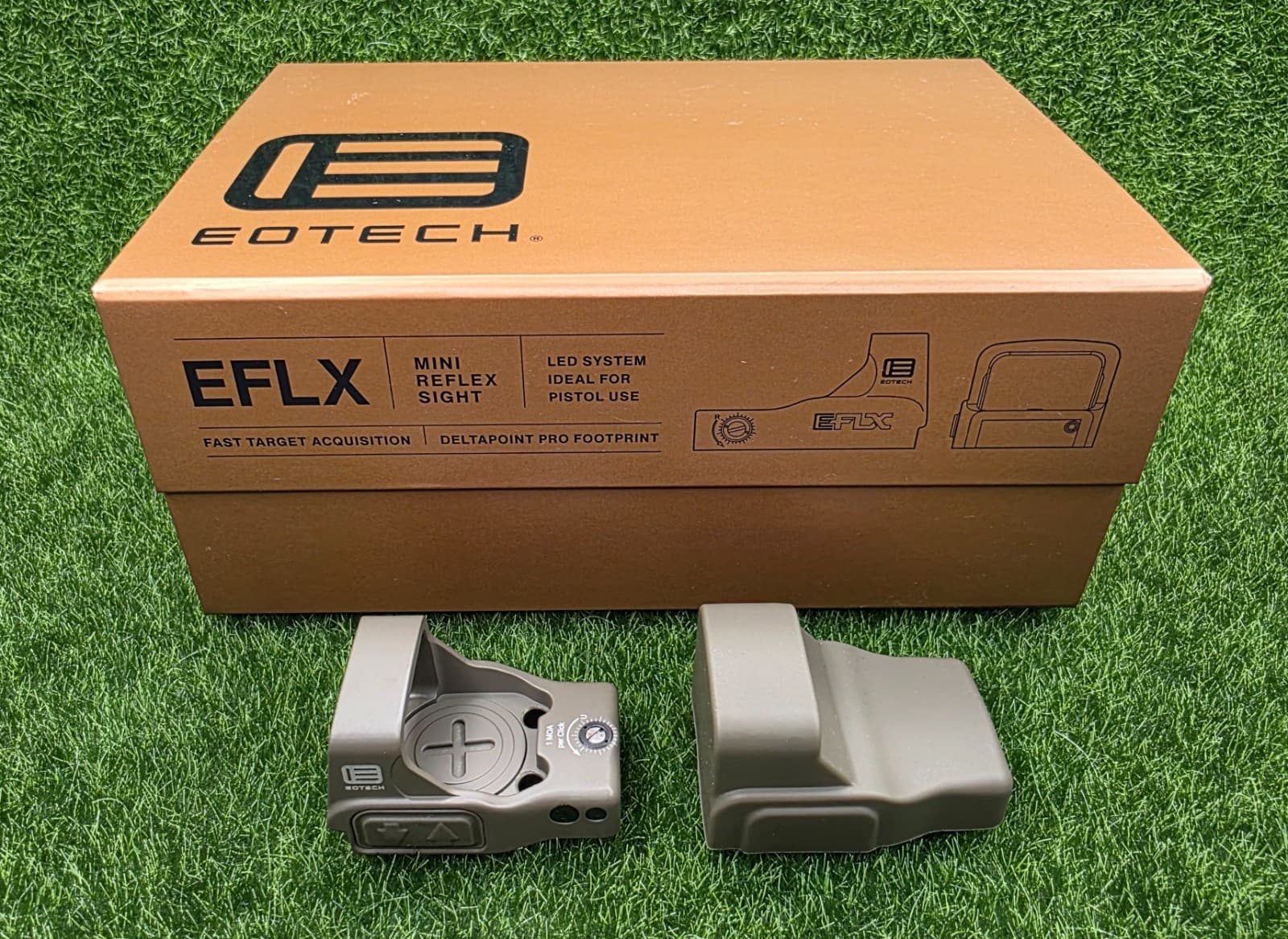 EOTech EFLX Mini Reflex Sight with 3 MOA Red Dot Reticle, Tan #EFLX3RWTAN 2