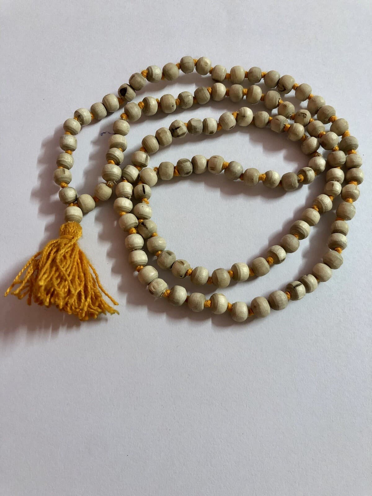 LAB Certified TULSI TULASI VAISHNAV ISKCON Japa Mala ROSARY 108+1 Bead Prayer 6