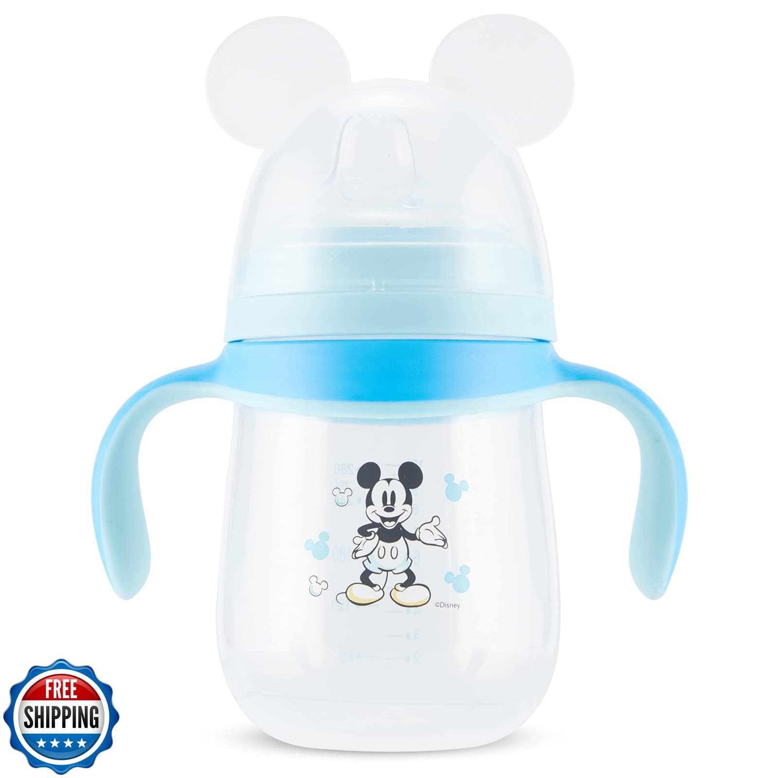 Disney Sippy Cups for Toddlers, Learner Sippy Cups for Kids with Pacifier, BP