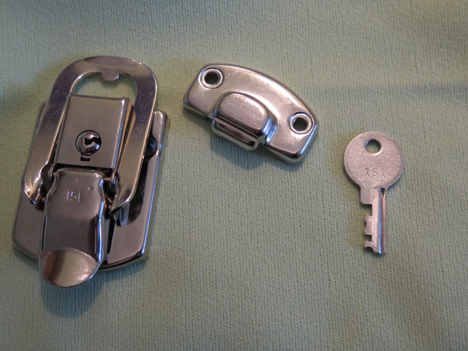 Vintage NOS 3" USA Excelsior latch for tool box Remline Gerstner machinist chest 5