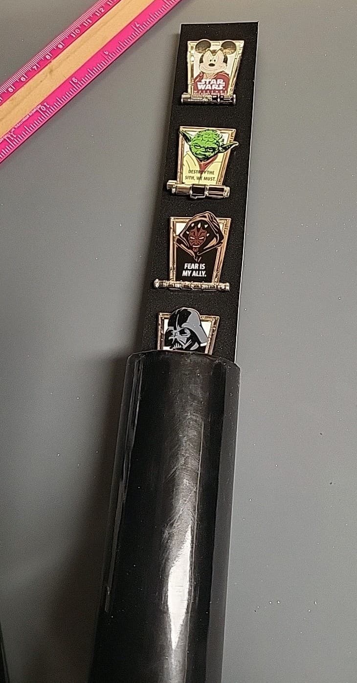 Disney Star Wars Weekend  2012 Sculpted Lightsaber Boxed 5 Pin Set LE 550 WDW 4