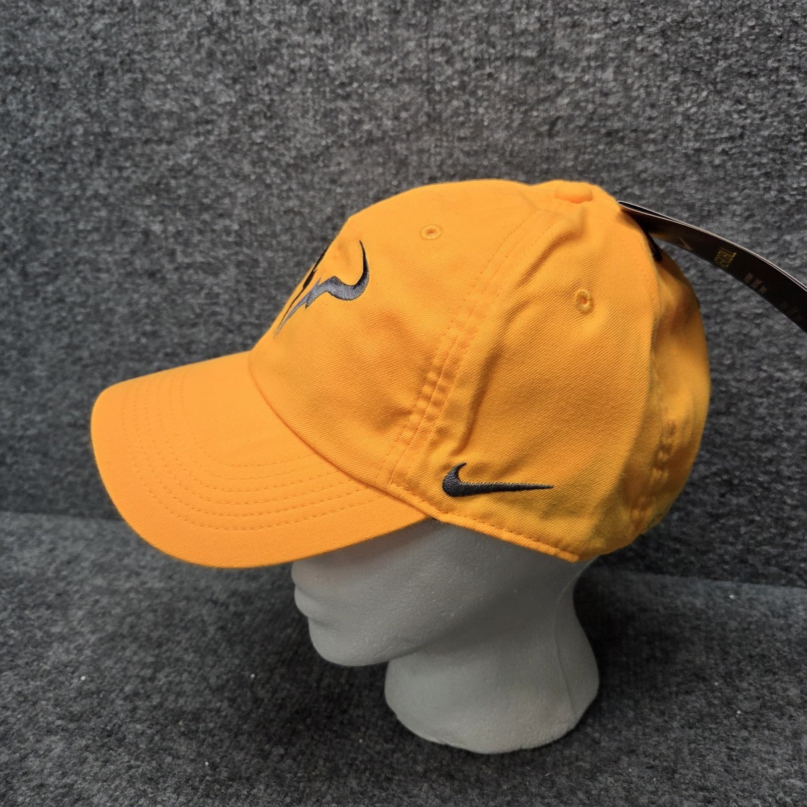 Nike Rafa Nadal Aerobill Laser Orange Dark Grey Hat Cap Dri-Fit H86 850666-845 2