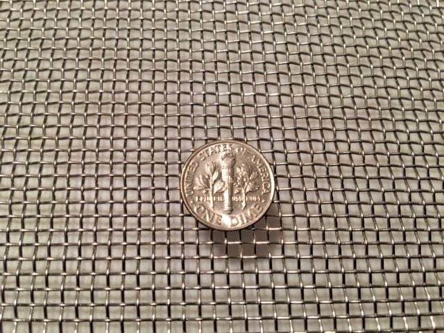 t-304 Stainless Steel Mesh - 304 #10 .025 Stainless Steel Wire Mesh 24" x 48" 2
