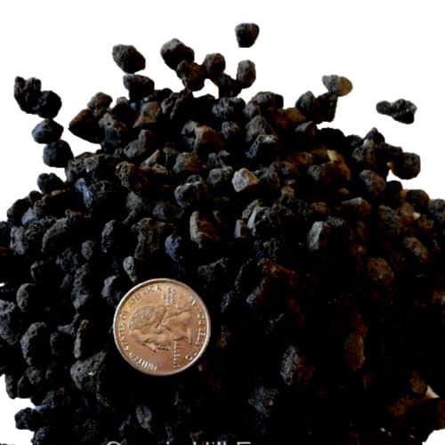 3/8" Black Lava Rock 3 Gal for Bonsai, Succulents, Cactus & soil mixes FAST SHIP 3