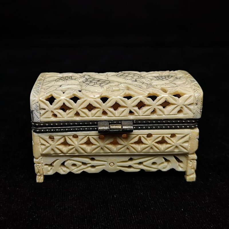 2.7 Inch Chinese Asia Hand Carved Turtle Jewelry box Decoration Gift Collection 3