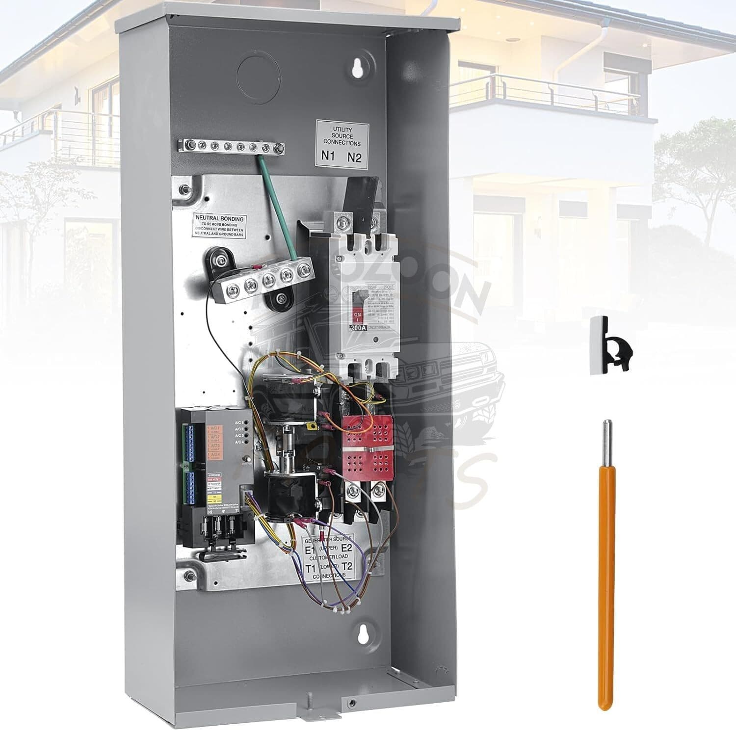 200 Amp Automatic Transfer Switch 120/240V NEMA 3R Aluminum Enclosure 2