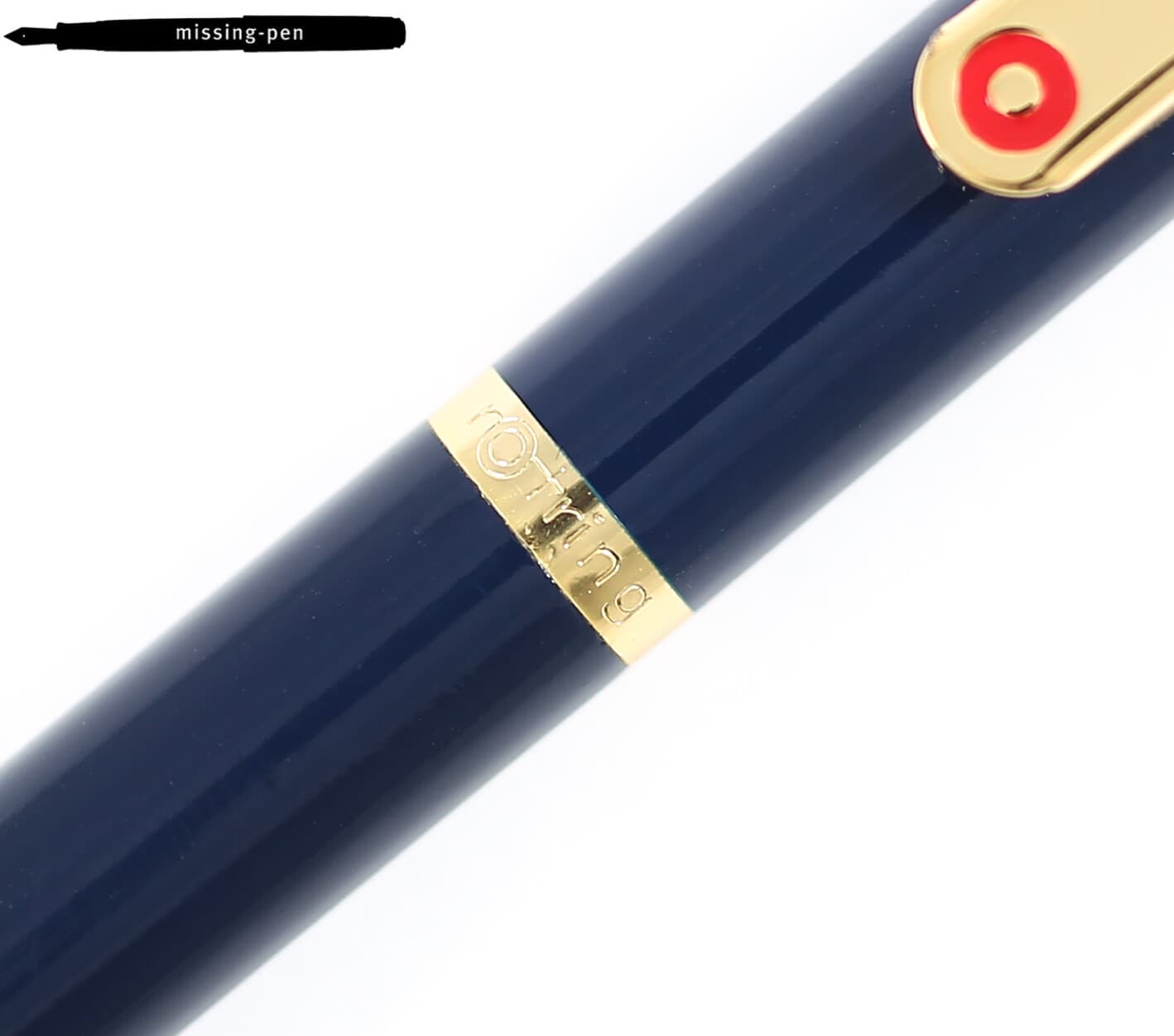 Vintage Rotring Rollerball Pen in Deep Blue with golden Trim 4