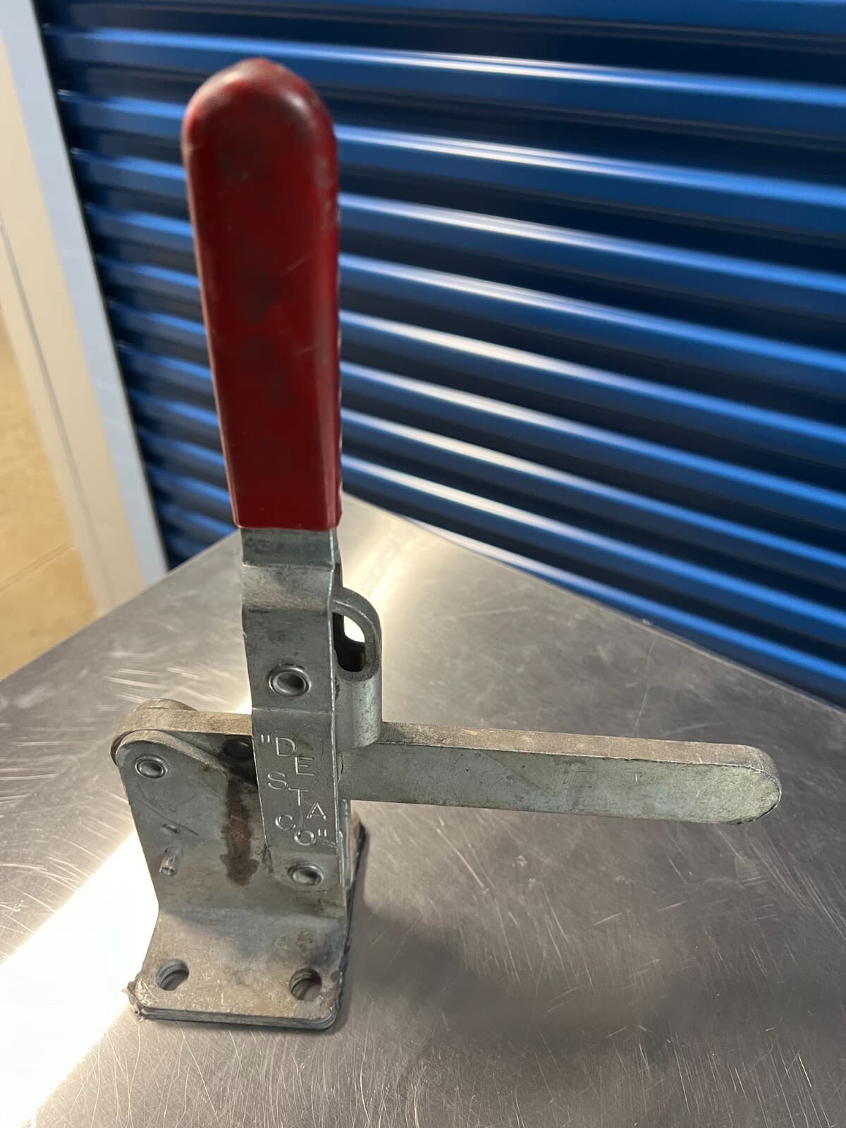 DE-STA-CO Hold-Down Clamp: Std Vertical Handle, Bar Base Mounting 267 3