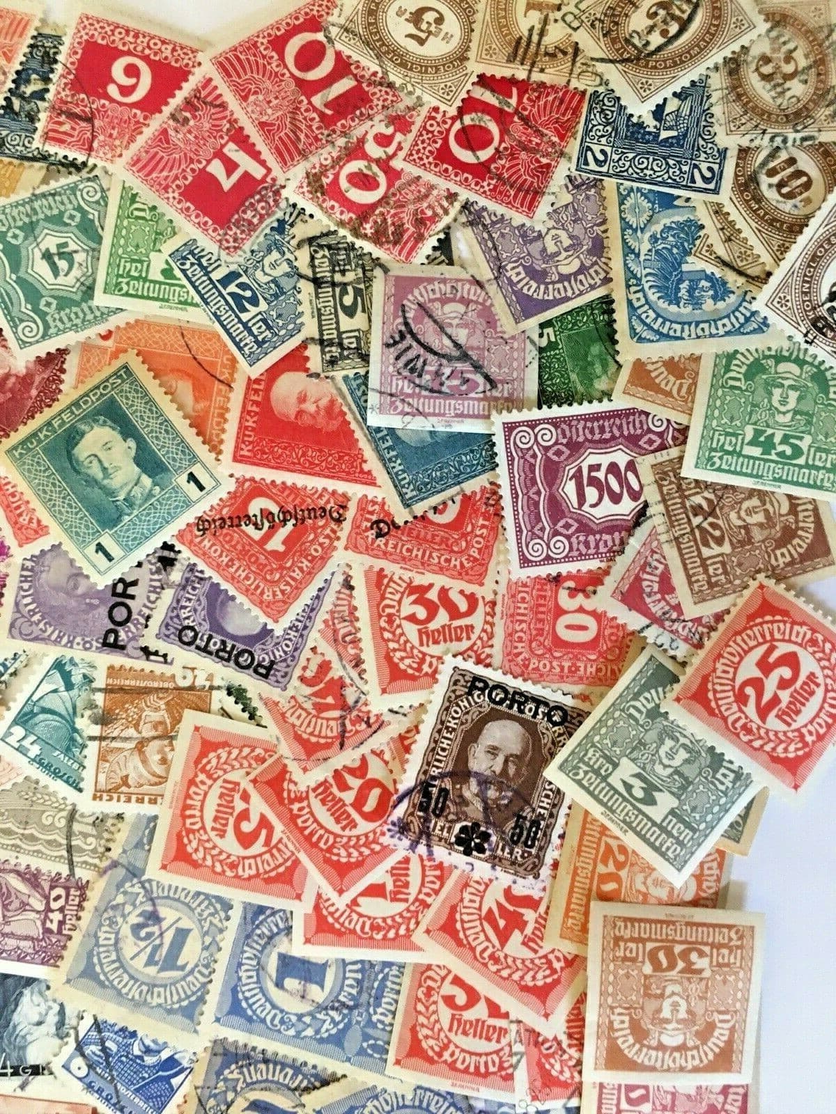 OLD AUSTRIA - 300 STAMPS before 1937, ALL DIFFERENT - Used 6