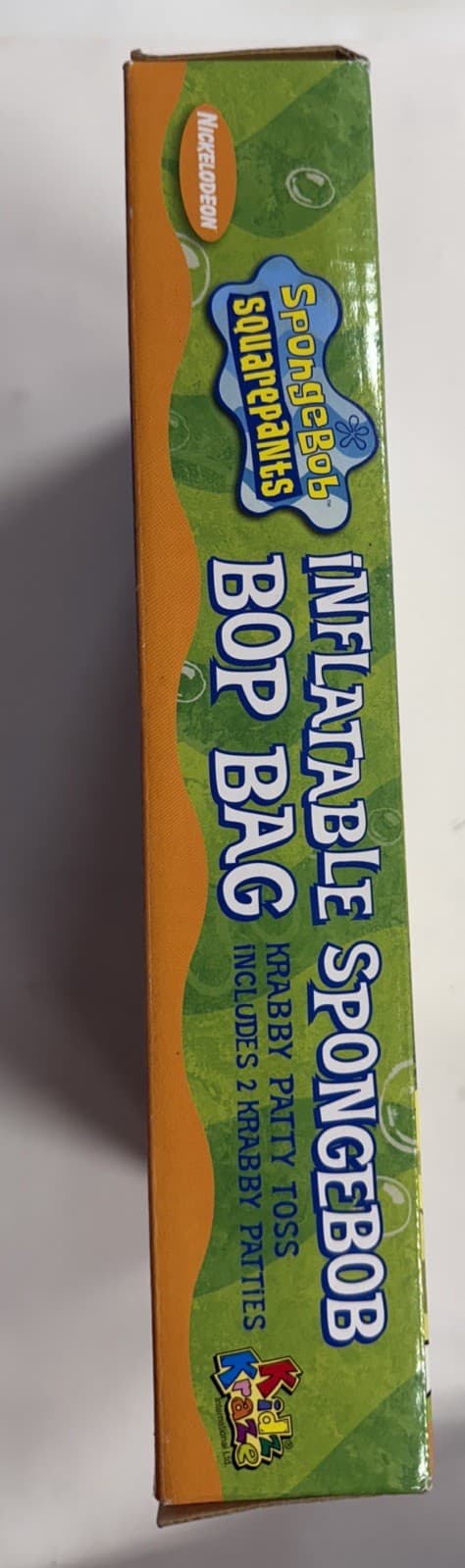 Nickelodeon SpongeBob Inflatable Bop Bag w/ 2 Krabby Patty Toss 2002 Vintage NIB 4