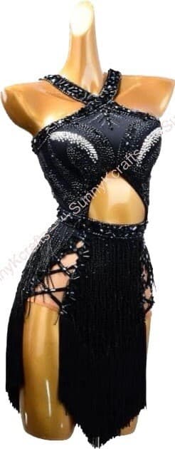 SunnyK Handmade Samba Ballroom Swing Salsa Rumba Latin Dance Dress RHYTHM