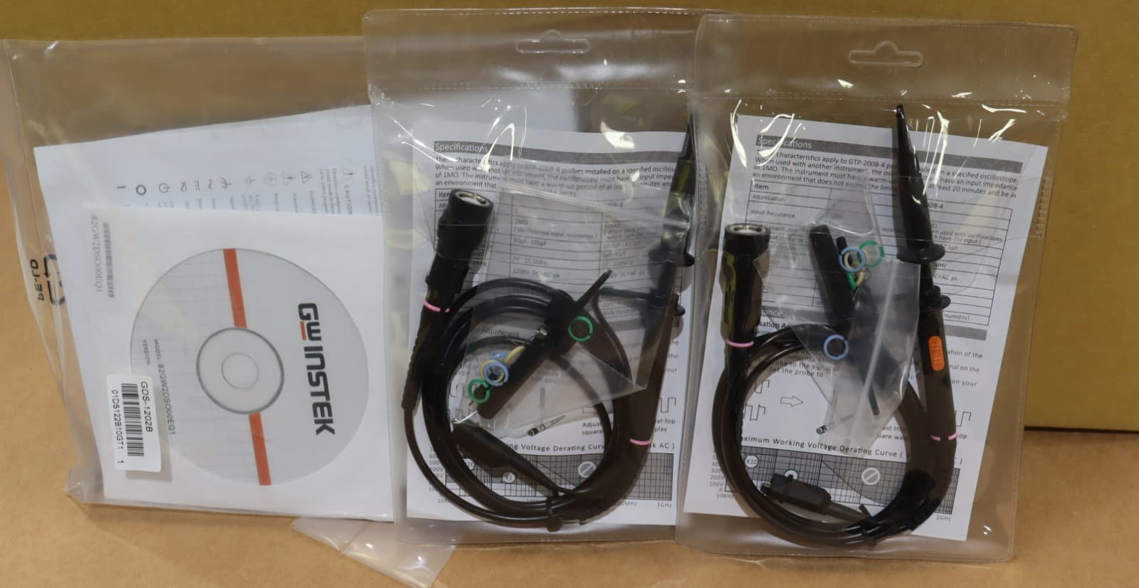 GW Instek GDS-1202B Digital Storage Oscilloscope 200MHz, 2-Channel, NEW IN BOX 3