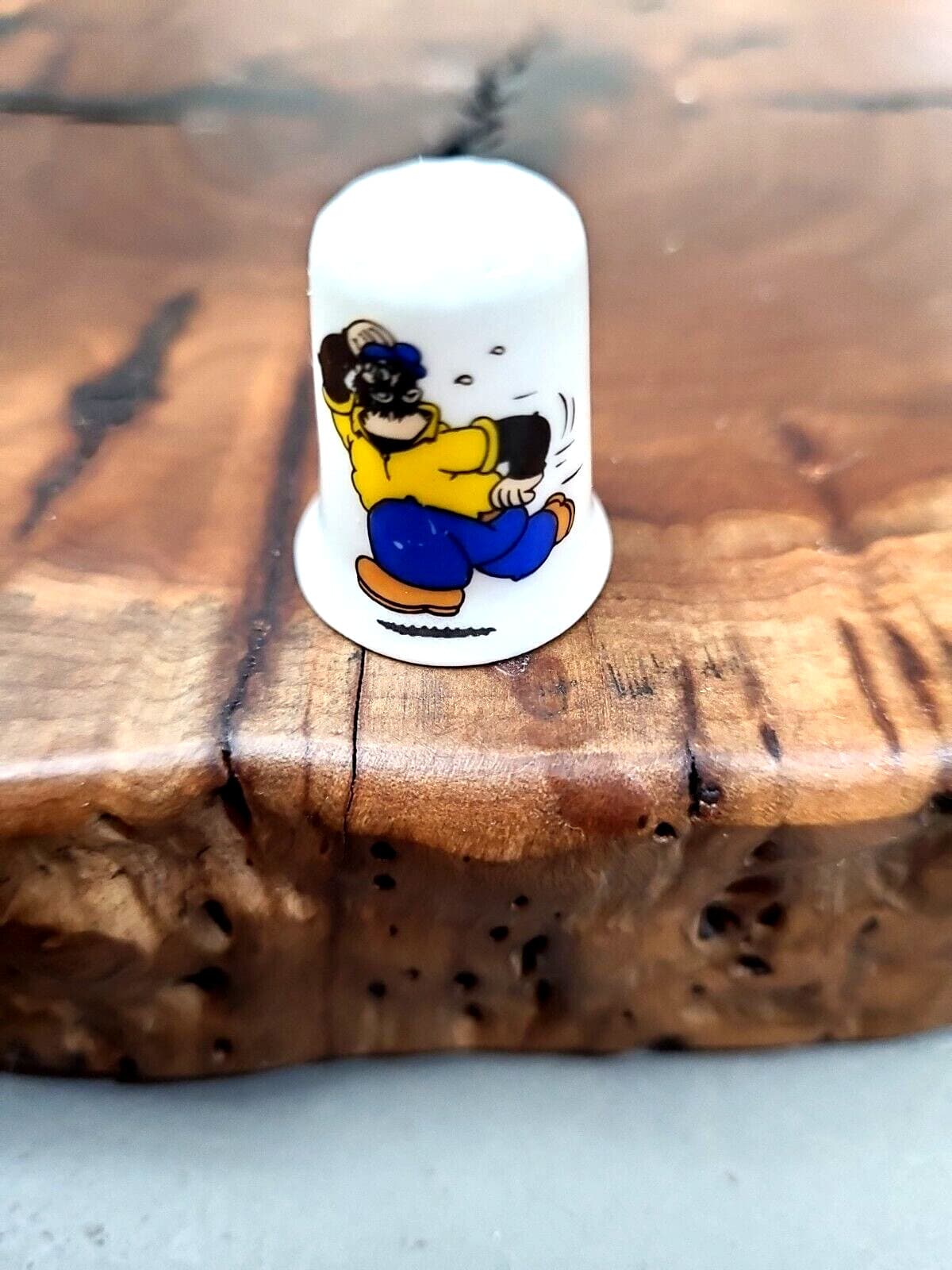 Collectable Bluto /Popeye Stoke-on-Trent Fine Bone China Thimble
