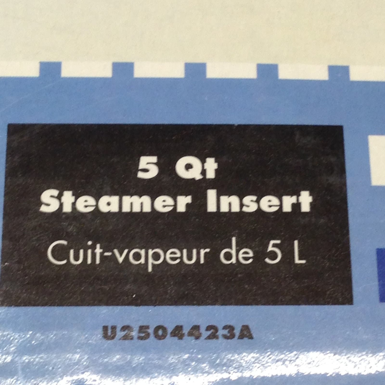 ONEIDA IMMACULATE STEAMER INSERT 5 QUARTS 18/10 STAINLESS STEEL IN ORIGINAL BOX 3