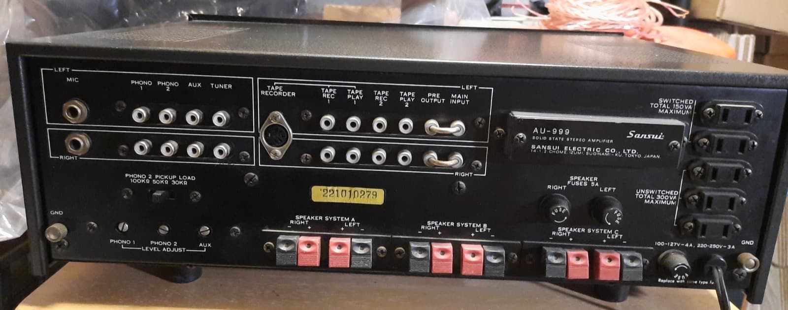 Sansui AU-999 Solid State Integrated Amplifier Working 4