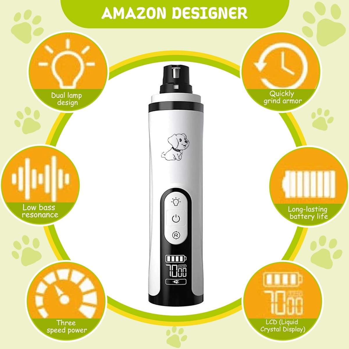 Silent Groom Pro Nail Grinder 2025 Upgraded Silent Groomer Pro Nail US 6