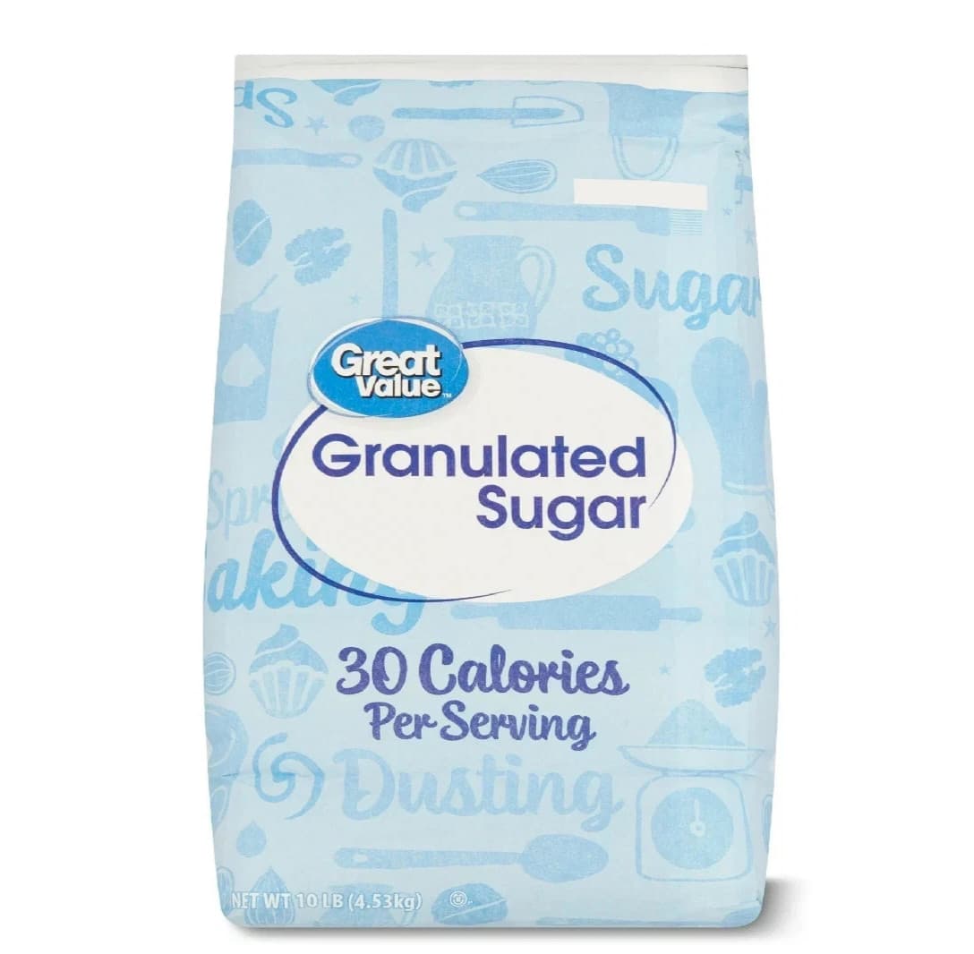 Great Value Pure Granulated Sugar, 10lb free & fast delivery New
