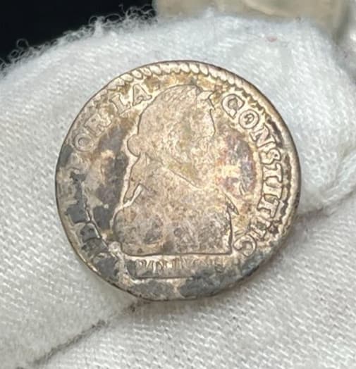 1830 Bolivia 1/2 Half Sol Silver Coin Great Condition 4
