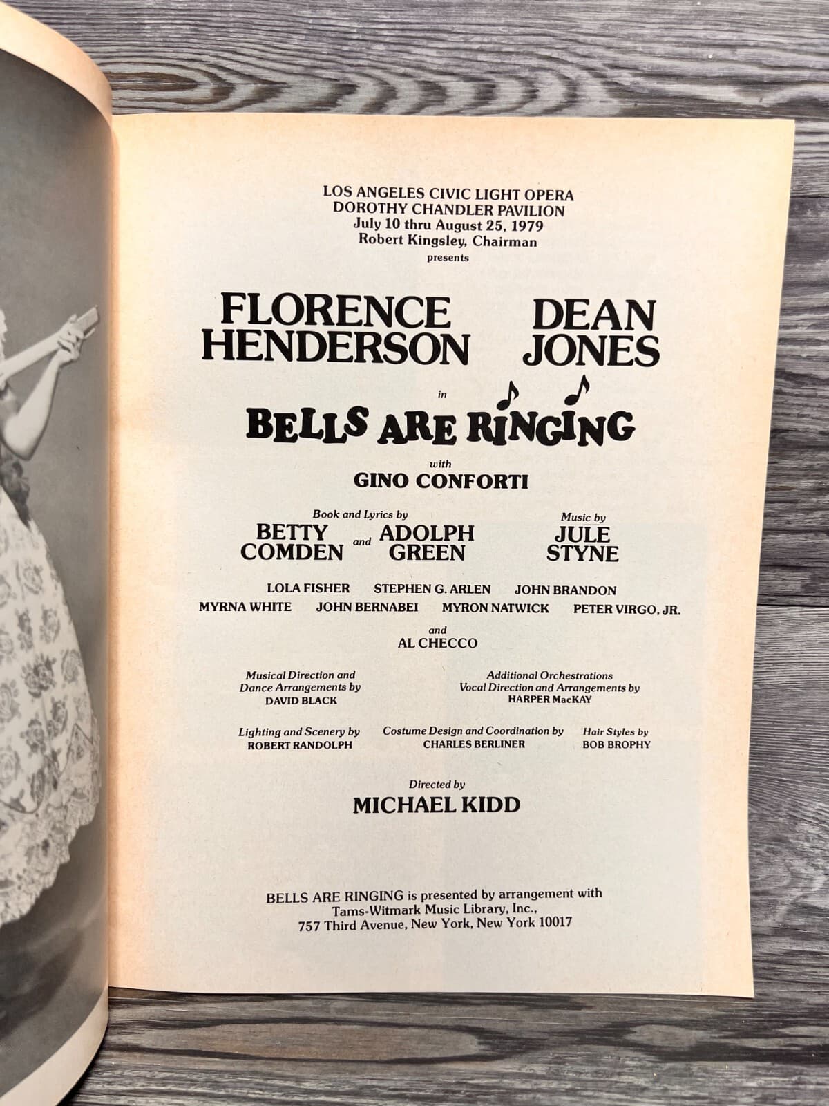 BELLS ARE RINGING, PROGRAM, AUGUST 1979 3